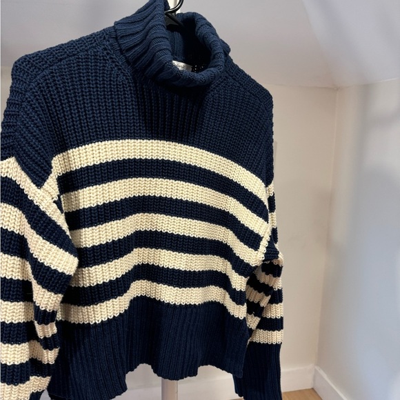 Madewell striped turtleneck sweater, size XS - Picture 3 of 5